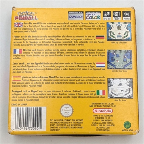 Pokemon Pinball - Original Æske - GameBoy Color (B Grade) (Genbrug)